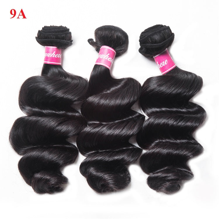 XBL Hair Miss Flawless / Lovely / Pretty Human Hair Bundles with 5x5 Closure Loose Wave