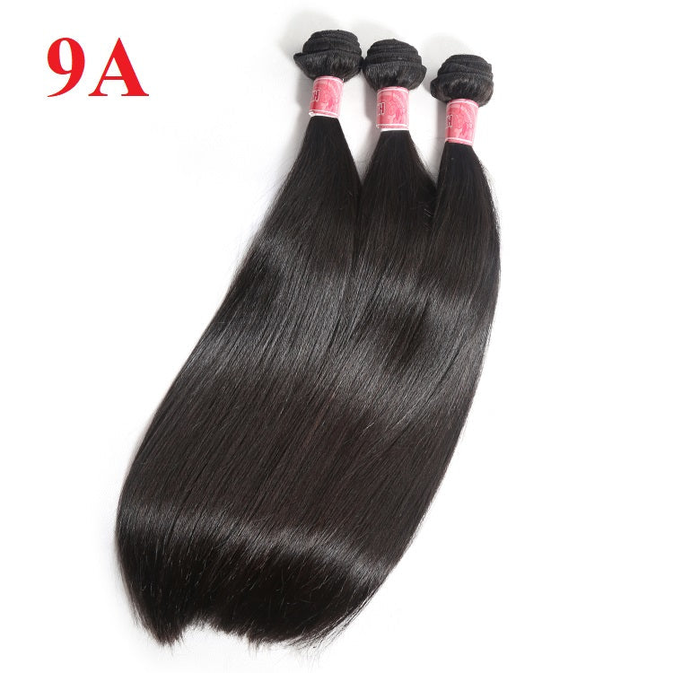 XBL Hair Miss Flawless / Lovely / Pretty 5x5 Lace Closure with Bundles Straight Hair 3 Bundles with Closure