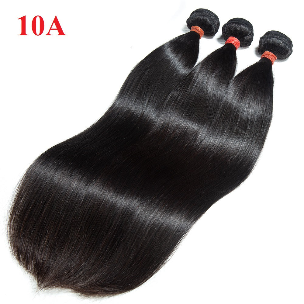 XBL Hair Miss Flawless / Lovely / Pretty 5x5 Lace Closure with Bundles Straight Hair 3 Bundles with Closure