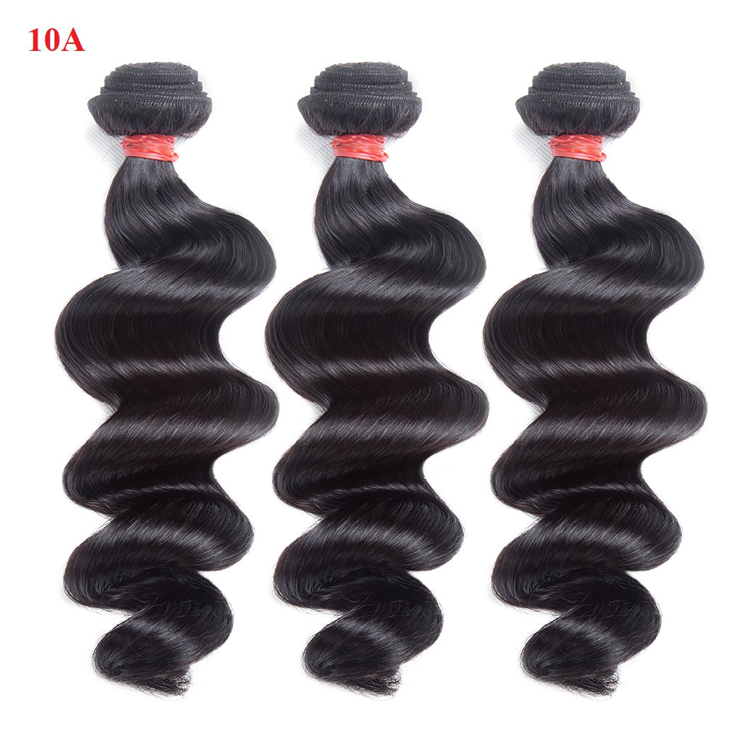 XBL Hair Miss Flawless / Lovely / Pretty Human Hair Bundles with 5x5 Closure Loose Wave