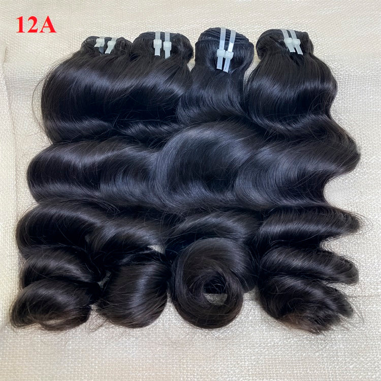 XBL Hair Miss Flawless / Lovely / Pretty Human Hair Bundles with 5x5 Closure Loose Wave
