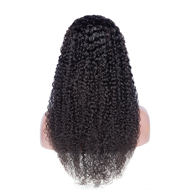 XBL Hair Curly Wig 4x4/5x5/6x6 HD Bleached Knots Lace Closure Wig Deep Curly Lace Closure Wig