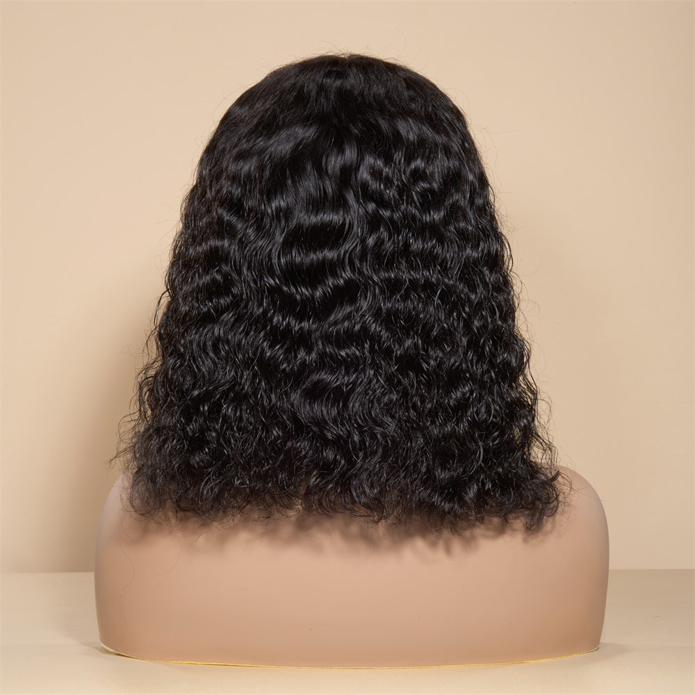 XBL Hair Bob Wig 5x5 HD Lace Water Wave Short Wig Human Hair 10 Inch 12 Inch 14 Inch Bob Wig