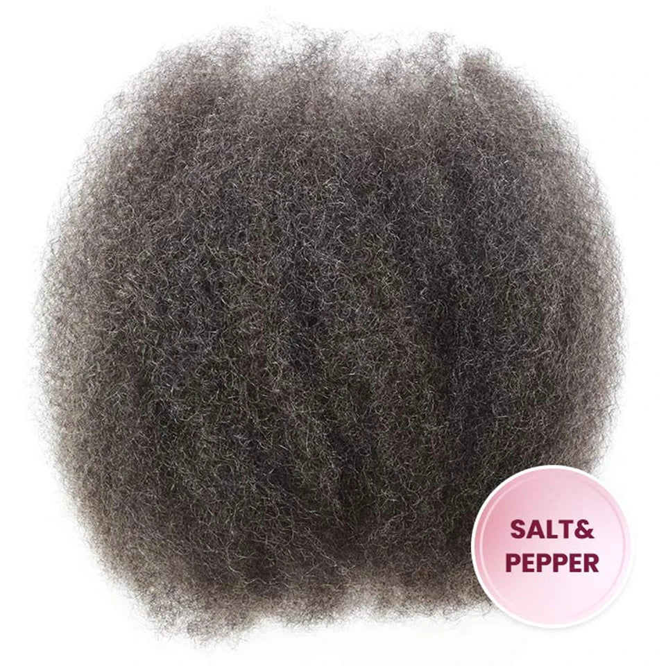 Sleek Brazilian Remy Hair Afro kinky Curly Bulk Human Hair For Braiding QVR 1 Bundle 50g/pc Natural Color Braids Hair No Weft