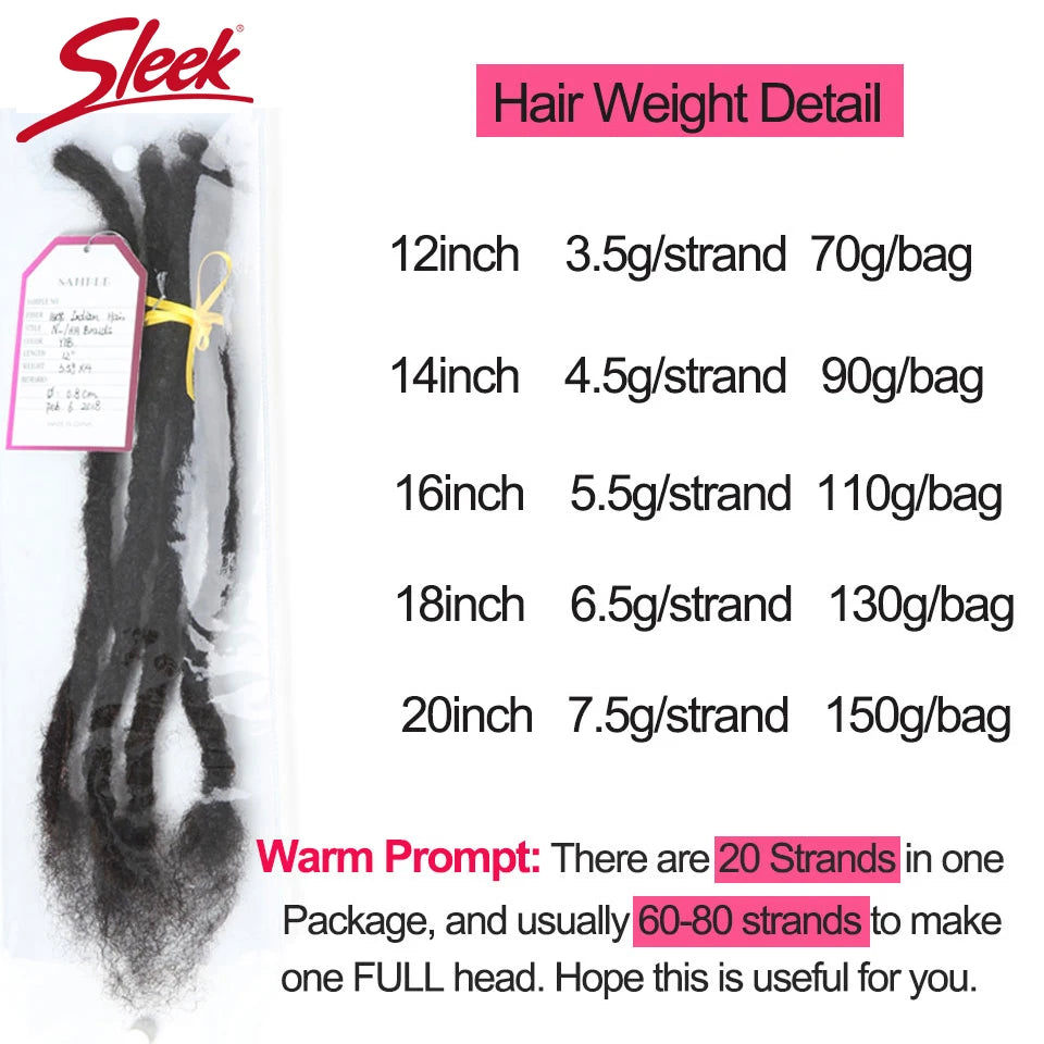 Sleek Tight Afro Kinky Bulk Human Hair 100% Human Hair For Dreadlocks Twist Braids Human Hair Extensions 20/40/60 strand/lot
