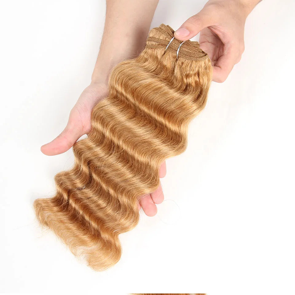 Sleek Brazilian Deep Wave Human Hair Weave Bundles Deal Nature Deep Wave Hair 1 Piece Only  27 99J Burgundy Remy Hair Extension