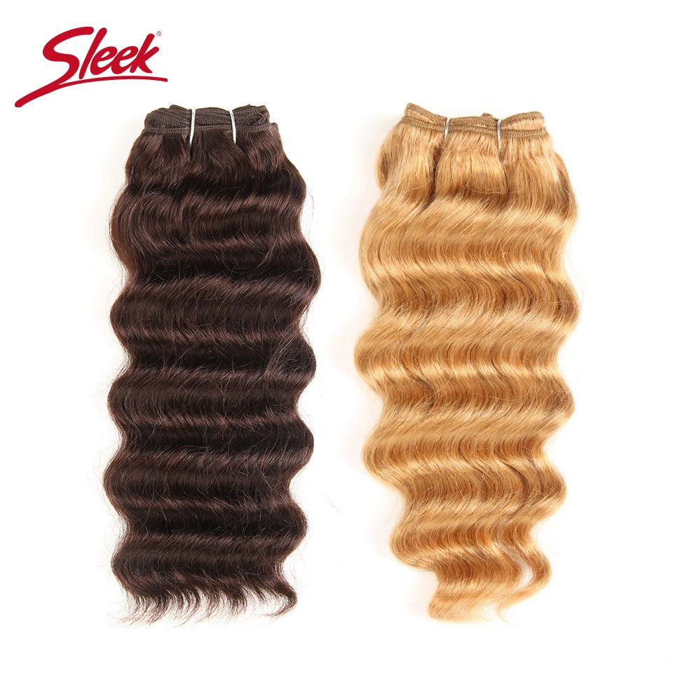 Sleek Brazilian Deep Wave Human Hair Weave Bundles Deal Nature Deep Wave Hair 1 Piece Only  27 99J Burgundy Remy Hair Extension
