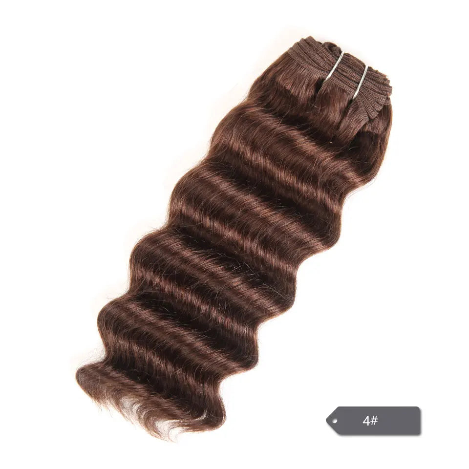 Sleek Brazilian Deep Wave Human Hair Weave Bundles Deal Nature Deep Wave Hair 1 Piece Only  27 99J Burgundy Remy Hair Extension