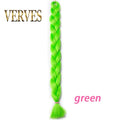 VERVES Braiding Hair 100 cm Synthetic Heat Fiber Braid 165g/Piece Women Pure Color Jumbo Braid Hair Extensions Pink