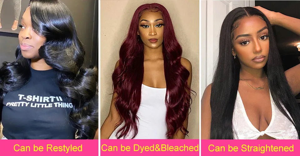 Vanlov Brazilian Body Wave Hair Bundles Human Hair Weave Bundles Natural Black/Jet Black 1/3/4 Piece 8-30” Remy Hair Extensions