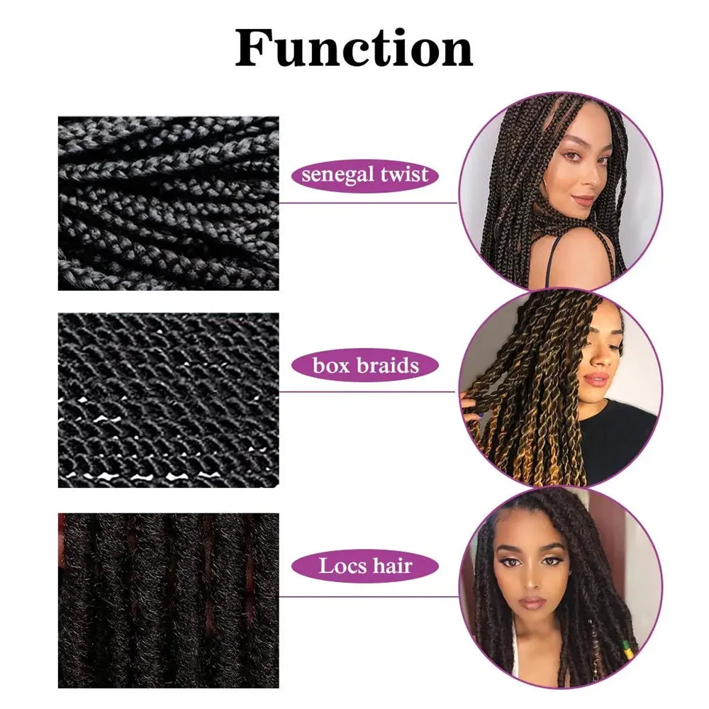 26 Inch Pre Stretched Braiding Hair Synthetic Easy Hair Yaki Straight Braids Wholesale Professional Hot Setting Set For Women