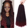 Passion Twist Crochet Braid Hair Synthetic Extensions For Women Ombre Color Passion Braiding Hair 18inch Crochet Hair