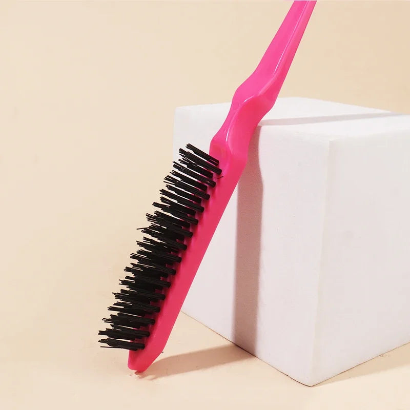 Hair Teasing Brush Back Combing Brush Rat Tail Teasing Hair Brush for Back Combing Styling Tool Special for Real Hair Wigs