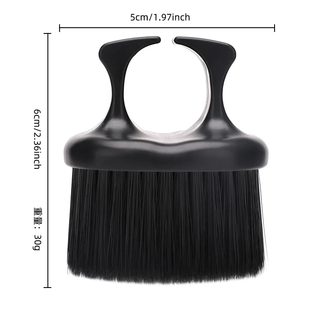 Hairdressing Brush Set Hairdressing Cleaning Brush Neck Dust Removal Brush Professional Styling Tool，Special for Real Hair Wigs