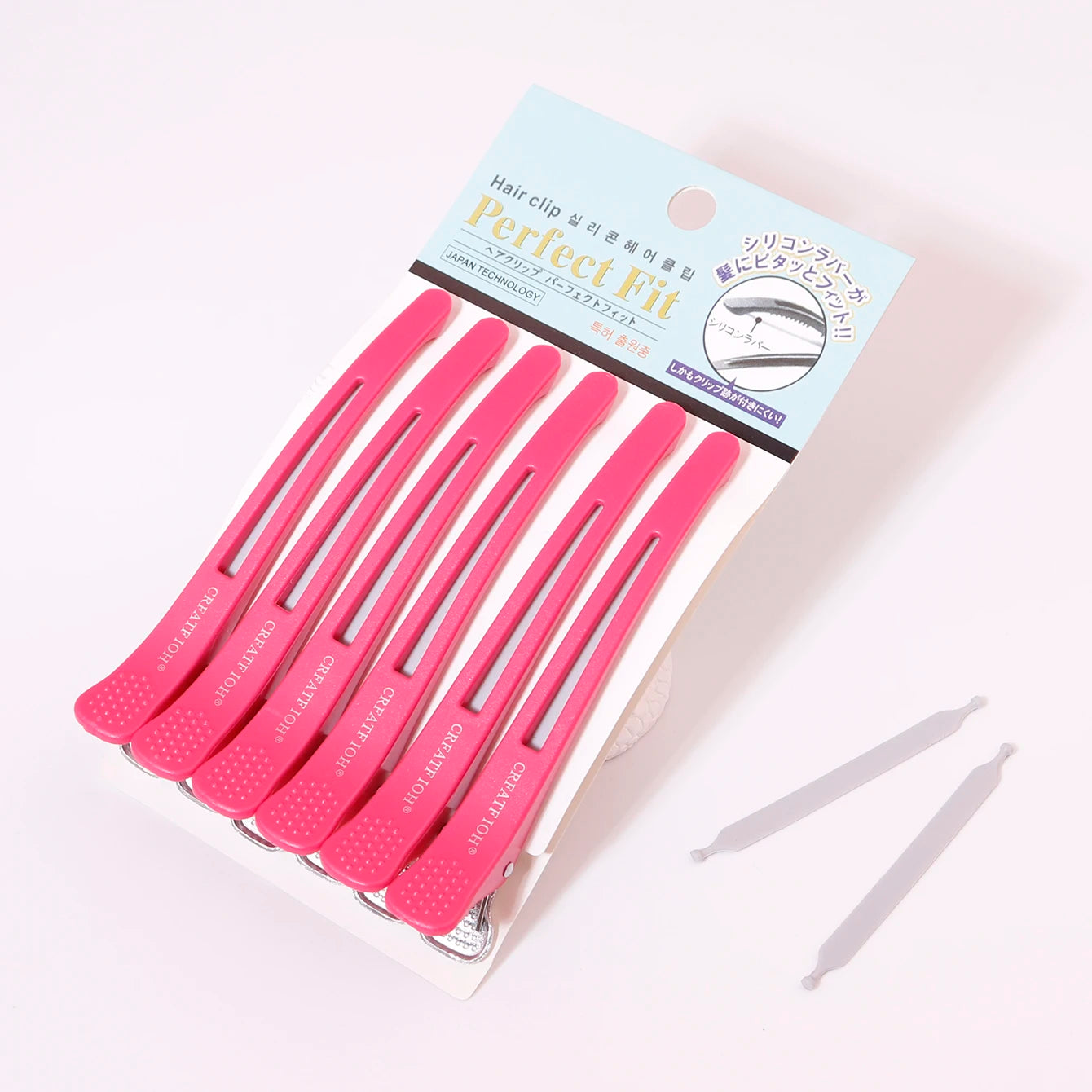 6Pcs Hairdressing Seamless Clip Long Hairpin，No Crease Hairdressing Hairpins，Non-slip Hairpin，Special for real hair wigs