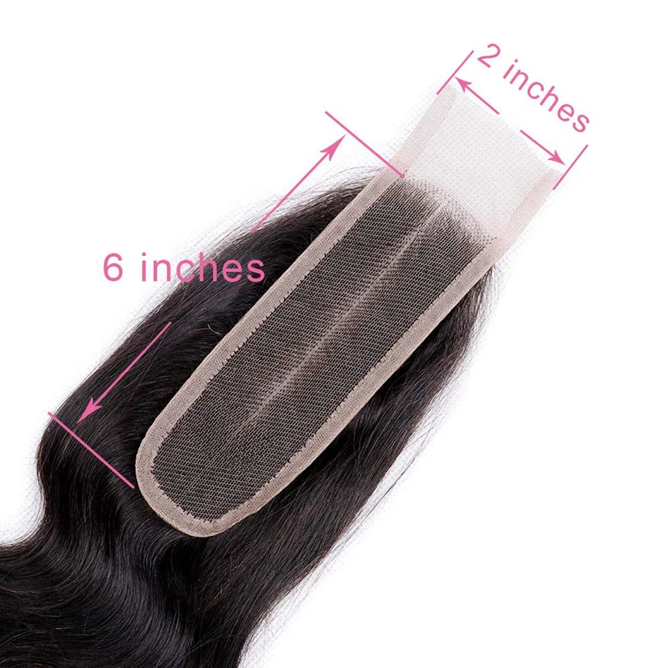 2x6 Closure Transparent Lace Kim Closure 2x6 Human Hair Closure For Women Hand Tied HD Lace 2x6 Lace Closure Brazilian Remy Hair