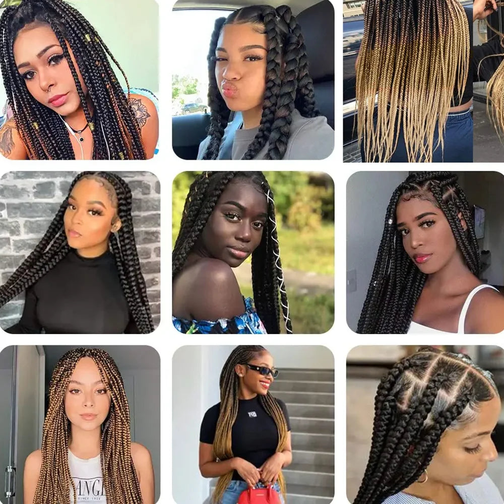 82 Inch Long Jumbo Braiding Hair Synthetic Braids Crochet Hair Extensions 165g Pre Stretched Braid Wholesale For Black Women