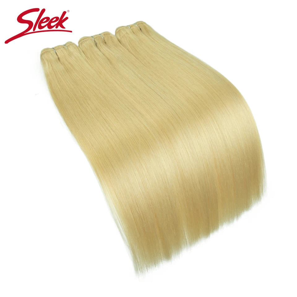 Sleek Brazilian Straight Human Hair Double Drawn Natural Human Hair Weave Bundles Remy Natural  Brown #4 #6 #8 Human Hair Bundle