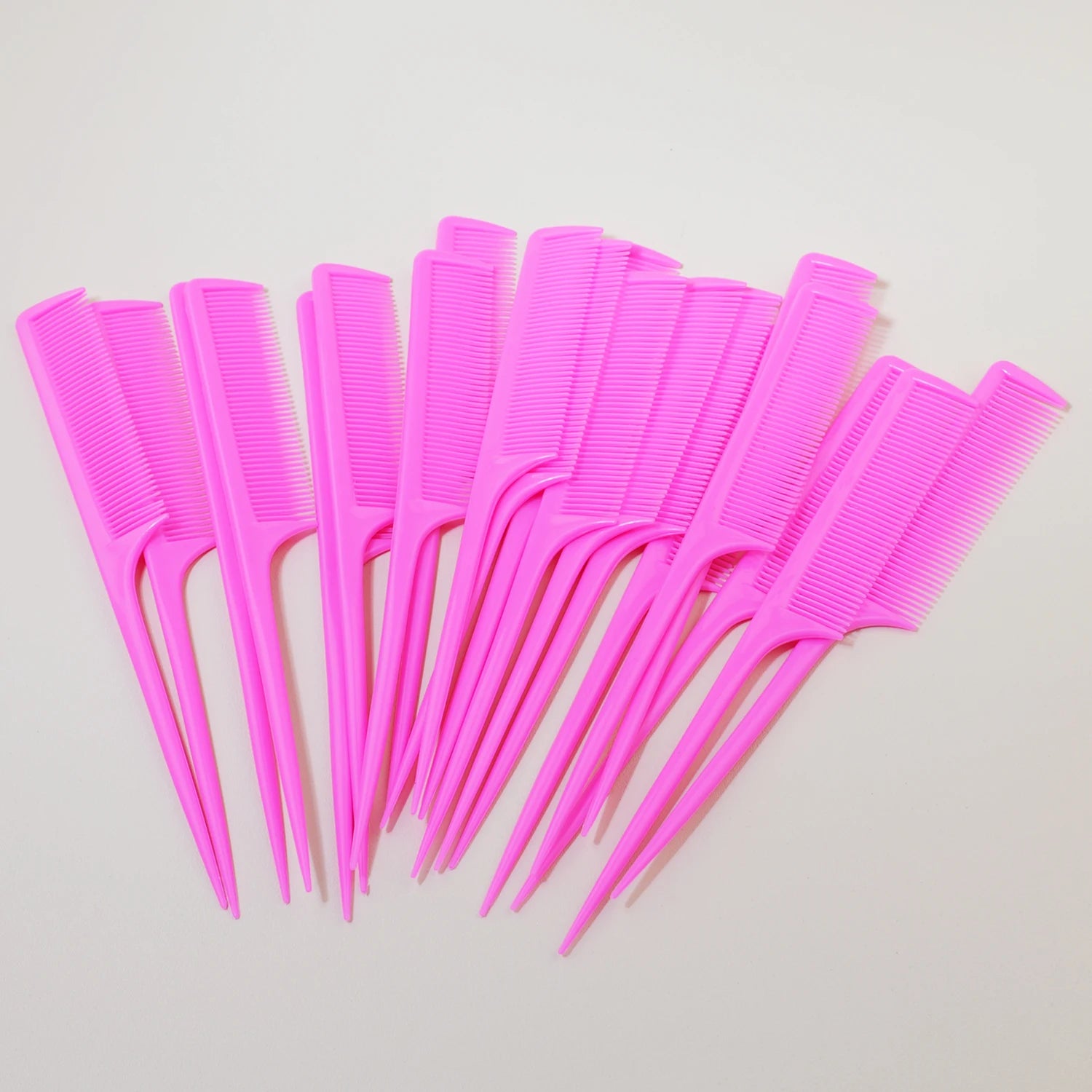 20 professional pointed tail hair combs, anti-static hair dye brushes, hair styling combs,Special for real hair wigs