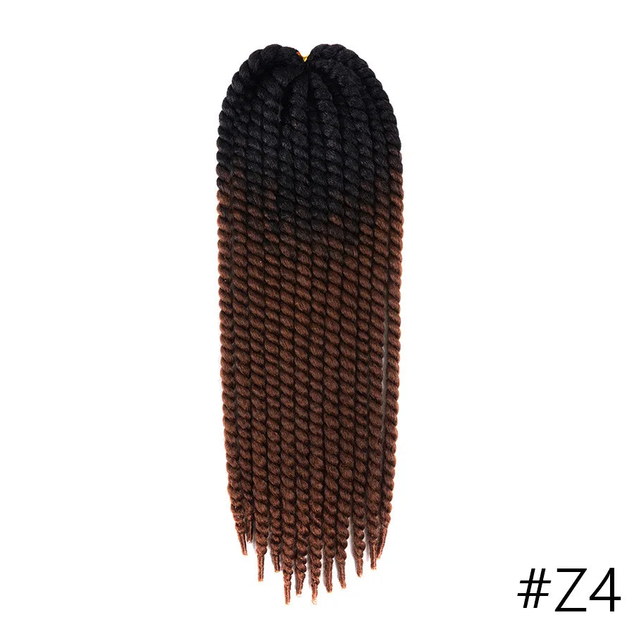 22 inch 120g Senegalese Twist Hair Jumbo Twist Braids Crochet Briads Ombre Synthetic Crochet Hair Braiding Hair For Black Women