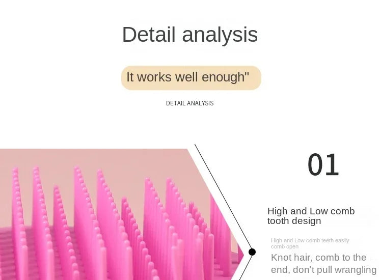 Star Magic Combs Anti-static Massage Unicorn Hair Brushes Tangle Detangle Shower Massage Hair Brush Special for Real Hair Wigs