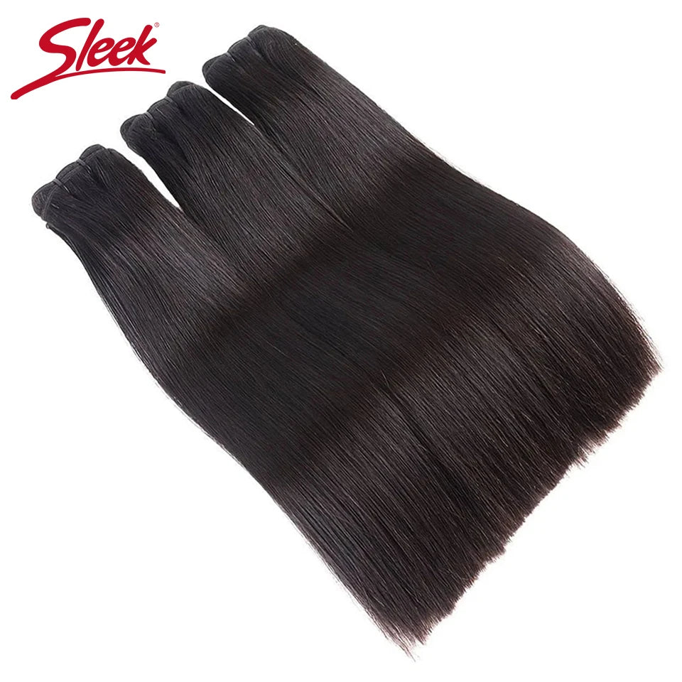 Sleek Brazilian Honey Blonde #27  Straight Hair Double Drawn Natural  Human Hair Weave Bundles Remy 6# 8# Human Hair Bundle