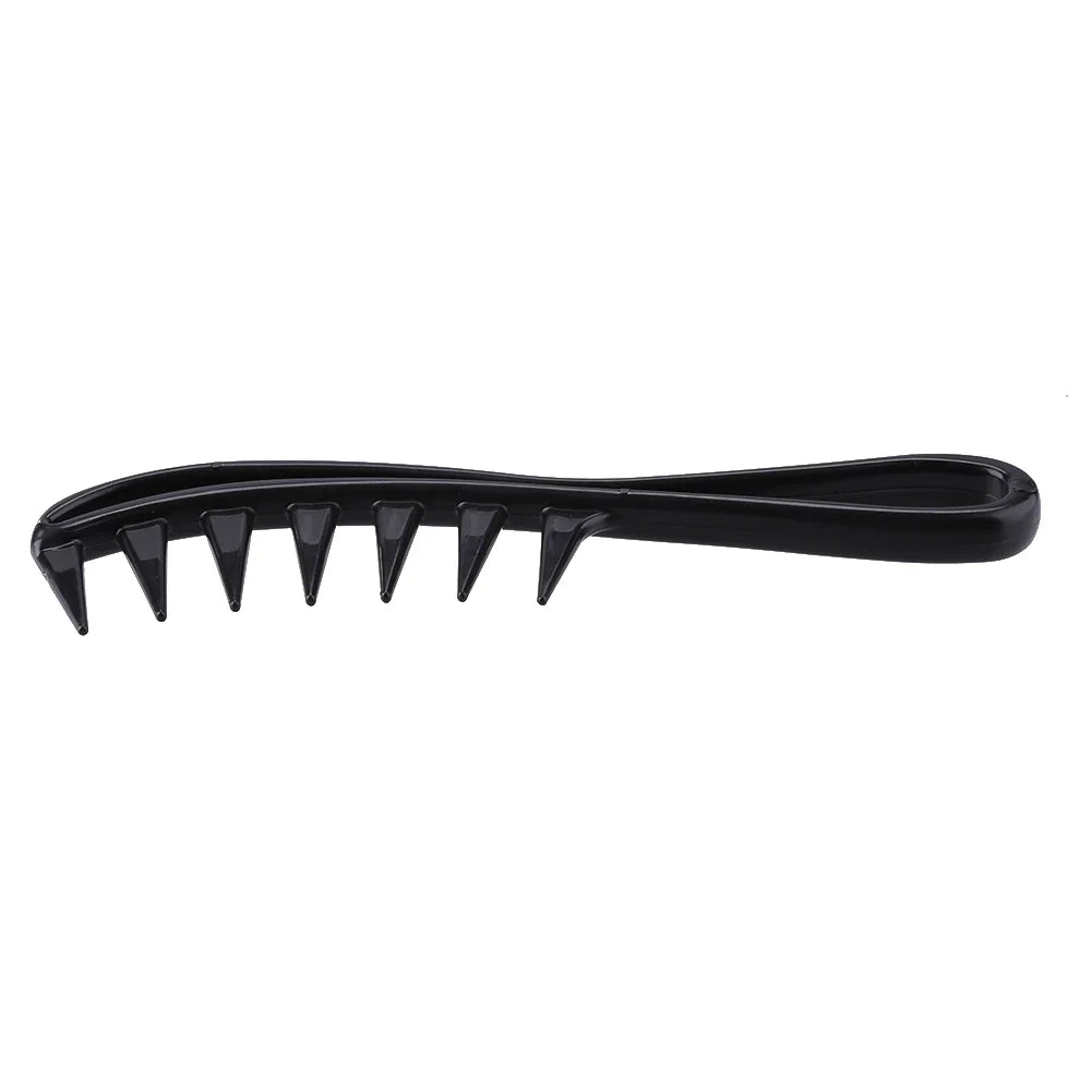 1 wide toothed shark comb exfoliating curly hair salon hair comb styling tool，Special for real hair wigs