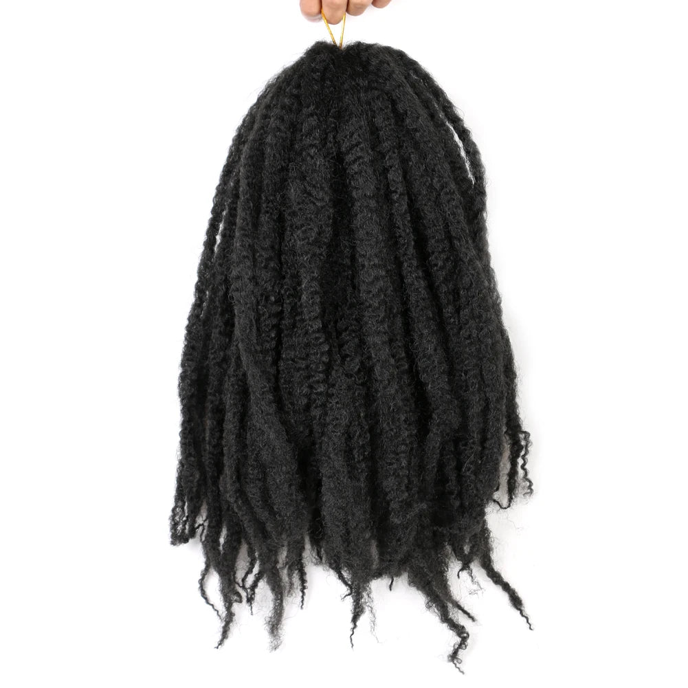 1B/30/27 Synthetic Marley Hair 18 Inch Marley Twist Hair Afro Kinky Curly for Faux Locs Twist Hair Extensions 8strands/Pack