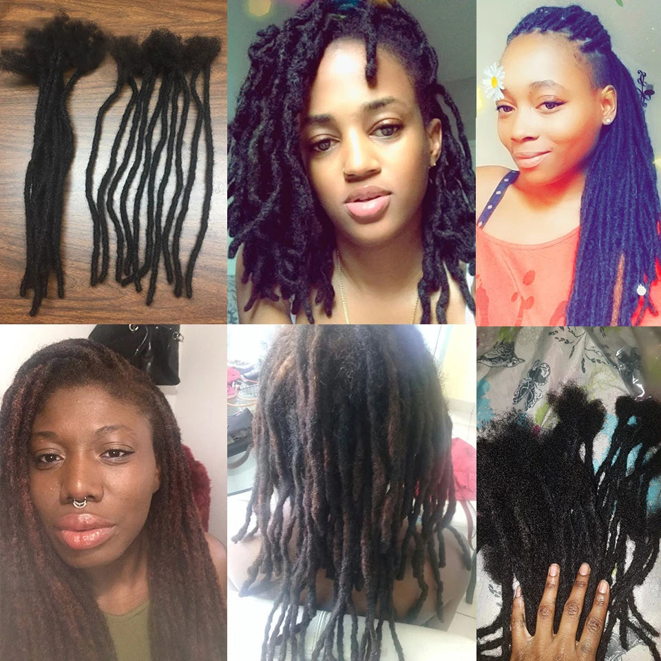 Sleek Tight Afro Kinky Bulk Human Hair 100% Human Hair For Dreadlocks Twist Braids Human Hair Extensions 20/40/60 strand/lot