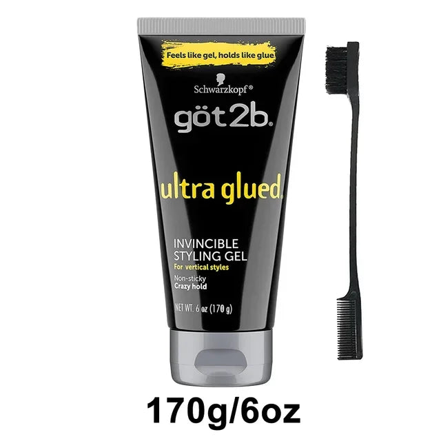 Got2B Glued Spiking Glue Hair Gel Water Resistant Strong Hold for Up to 72 Hours Use for Screaming Hold Spike Grip Chunk 35Gg150