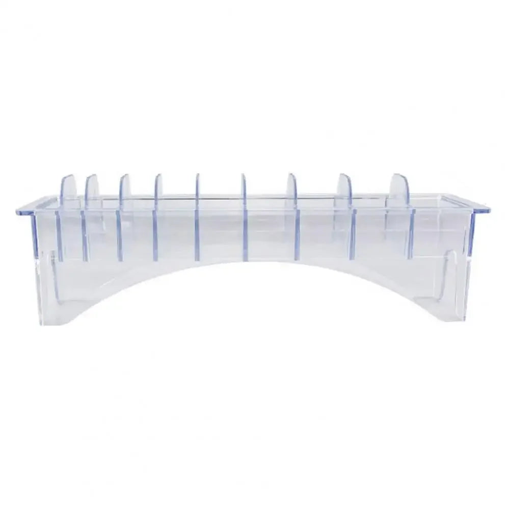 10 grid hair clip protective cover storage box, transparent rectangular guide comb storage box，Special for real hair wigs