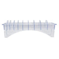 10 grid hair clip protective cover storage box, transparent rectangular guide comb storage box，Special for real hair wigs
