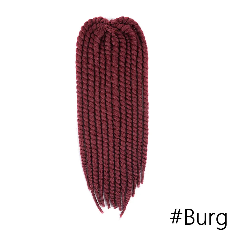 22 inch 120g Senegalese Twist Hair Jumbo Twist Braids Crochet Briads Ombre Synthetic Crochet Hair Braiding Hair For Black Women