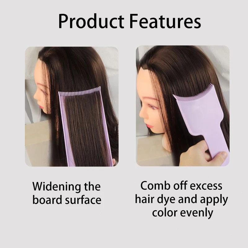 1/3Pcs Hair Highlighting Sectioning Board Hair Coloring,Board with Teeth for DIY Hair Coloring Salon，Special for real hair wigs