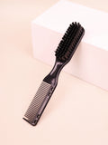 1/2pcs Convenient and multifunctional travel dual head brush comb styling tool integrated，Special for real hair wigs