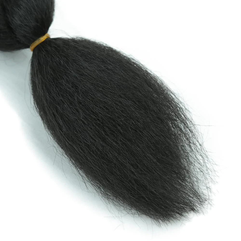 26inch Vixen Crochet Bulk Hair Synthetic Jumbo Braiding Hair Fluffy Kinky Straight Crochet Braids for Women Girls Hair Extension