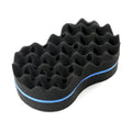 Double Sided Wavy Sponge Brush, Porous Side Braid, Curly Hair, Wavy Sponge Shaping Tool,Special for Real Hair Wigs