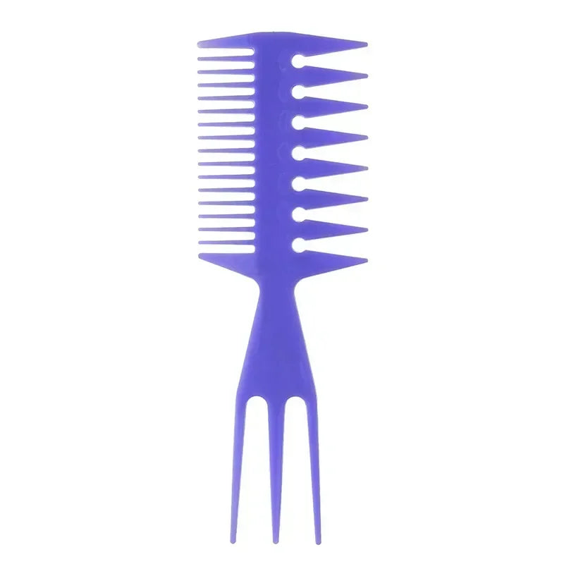 Professional Double Side Tooth Combs Fish Bone Shape Hair Brush Barber Hair Cutting Coloring Brush Special for Real Hair Wigs