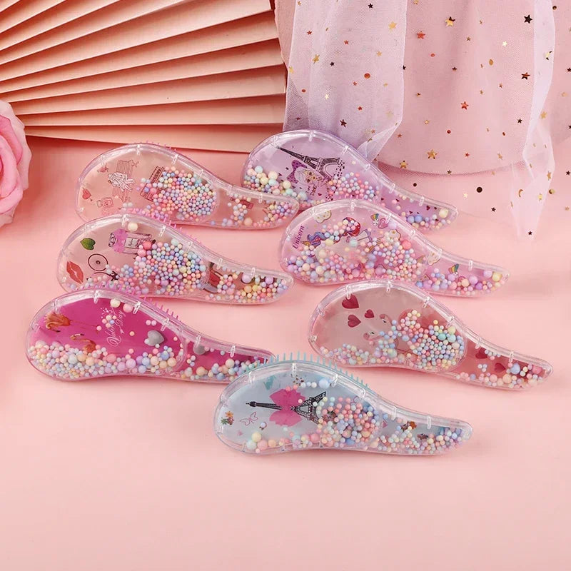 Star Magic Combs Anti-static Massage Unicorn Hair Brushes Tangle Detangle Shower Massage Hair Brush Special for Real Hair Wigs