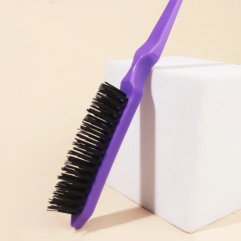 Hair Teasing Brush Back Combing Brush Rat Tail Teasing Hair Brush for Back Combing Styling Tool Special for Real Hair Wigs