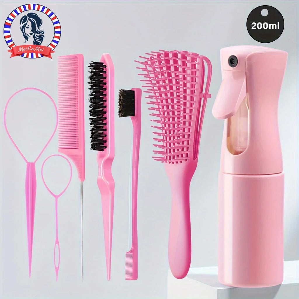 5-piece Curly/normal Hair Styling Tool, Suitable for Both Men and Women,  Special for Real Hair Wigs