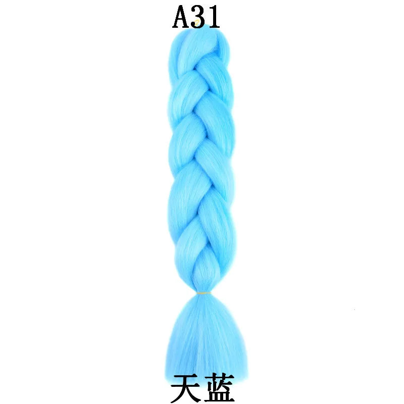 Synthetic 24 Inch 100g Braiding Hair Extensions