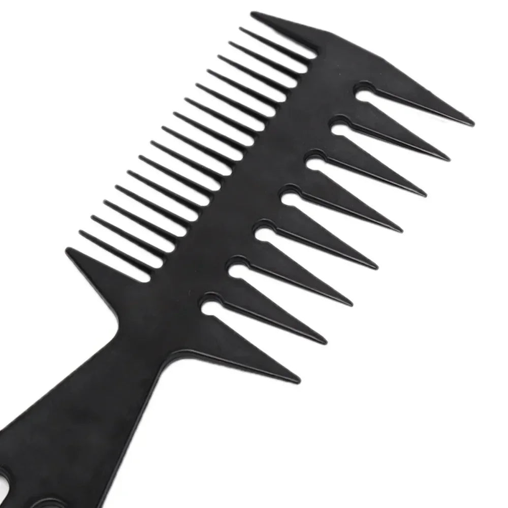Professional Double Side Tooth Combs Fish Bone Shape Hair Brush Barber Hair Cutting Coloring Brush Special for Real Hair Wigs