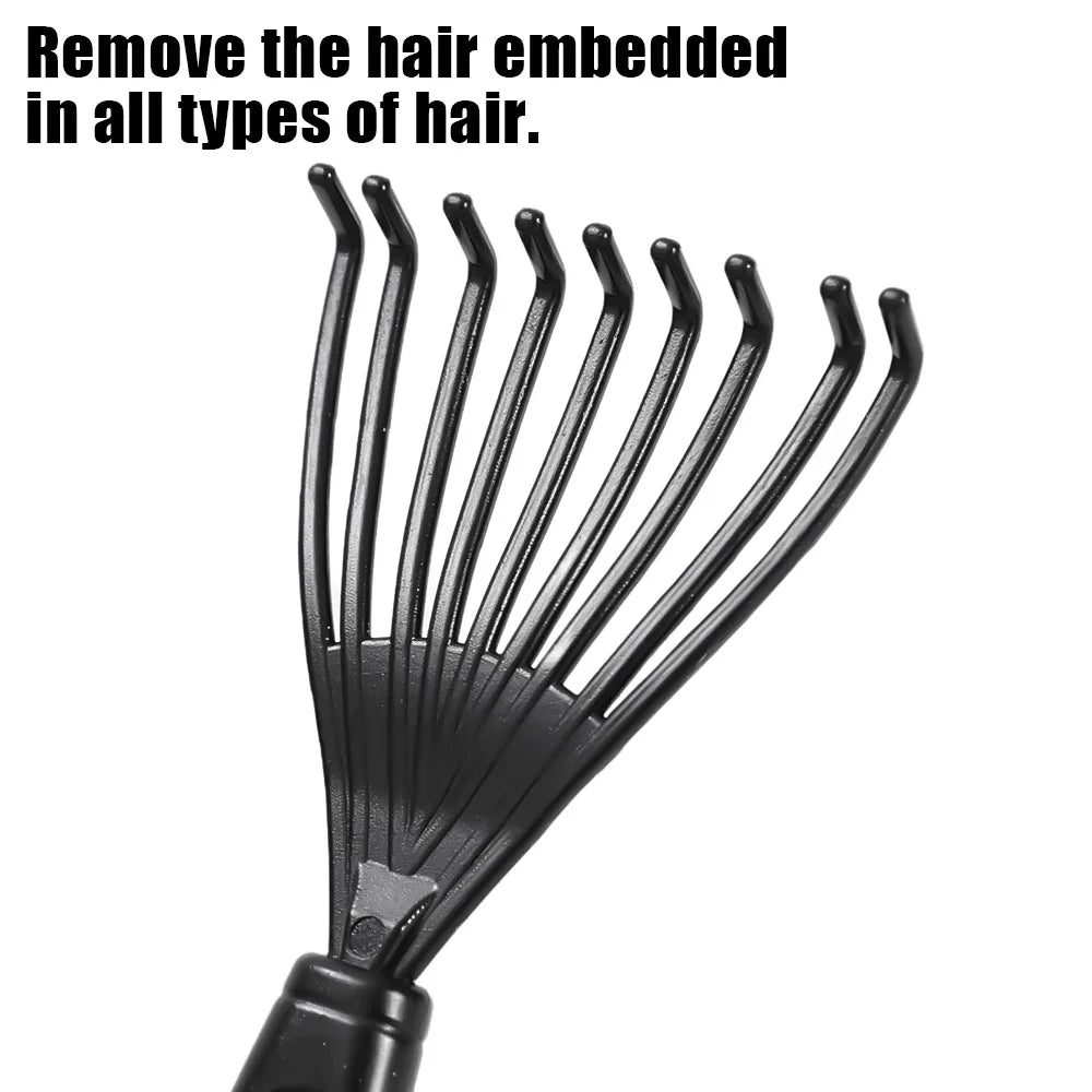 Plastic Mini Comb Cleaner Embedded Hair Brush Hair Remover Household Handle Cleaning Brushes Cleaners Special for real hair wigs