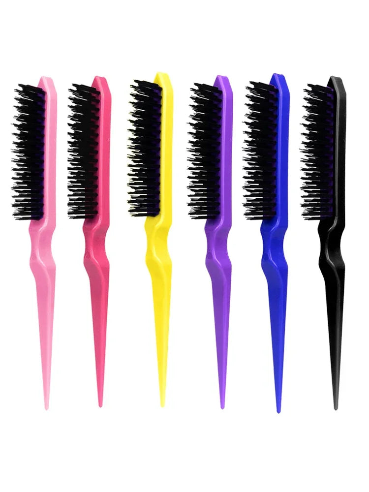 Hair Teasing Brush Back Combing Brush Rat Tail Teasing Hair Brush for Back Combing Styling Tool Special for Real Hair Wigs