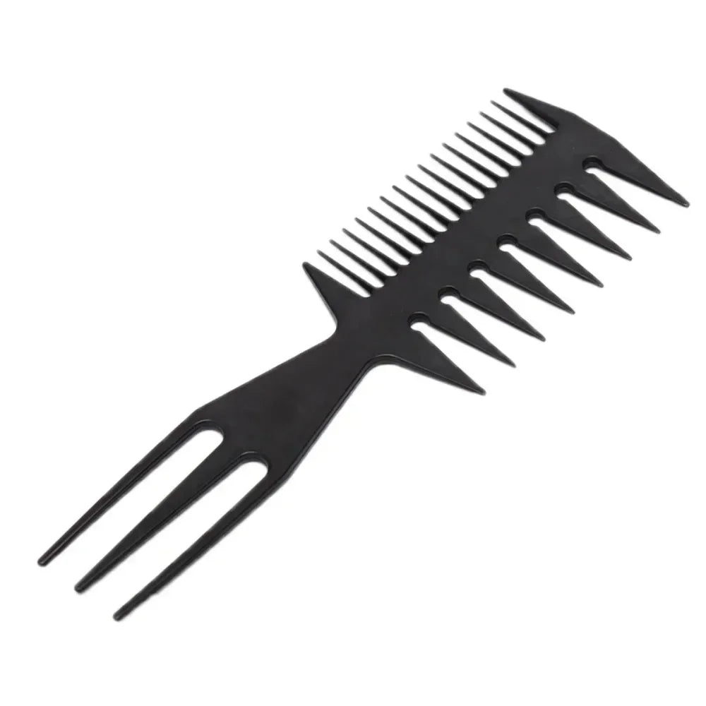 Professional Double Side Tooth Combs Fish Bone Shape Hair Brush Barber Hair Cutting Coloring Brush Special for Real Hair Wigs