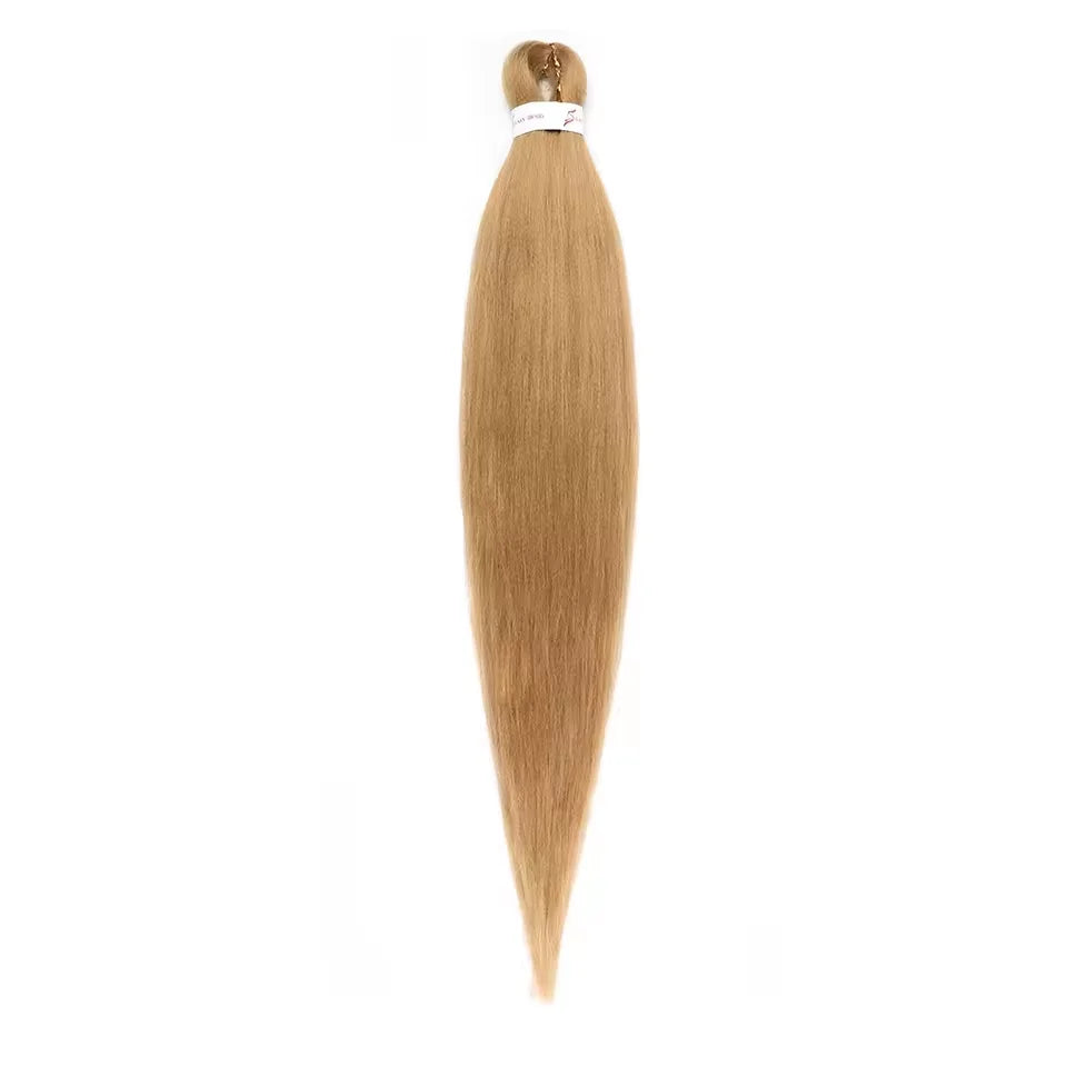 26 Inch Pre Stretched Braiding Hair Synthetic Easy Hair Yaki Straight Braids Wholesale Professional Hot Setting Set For Women