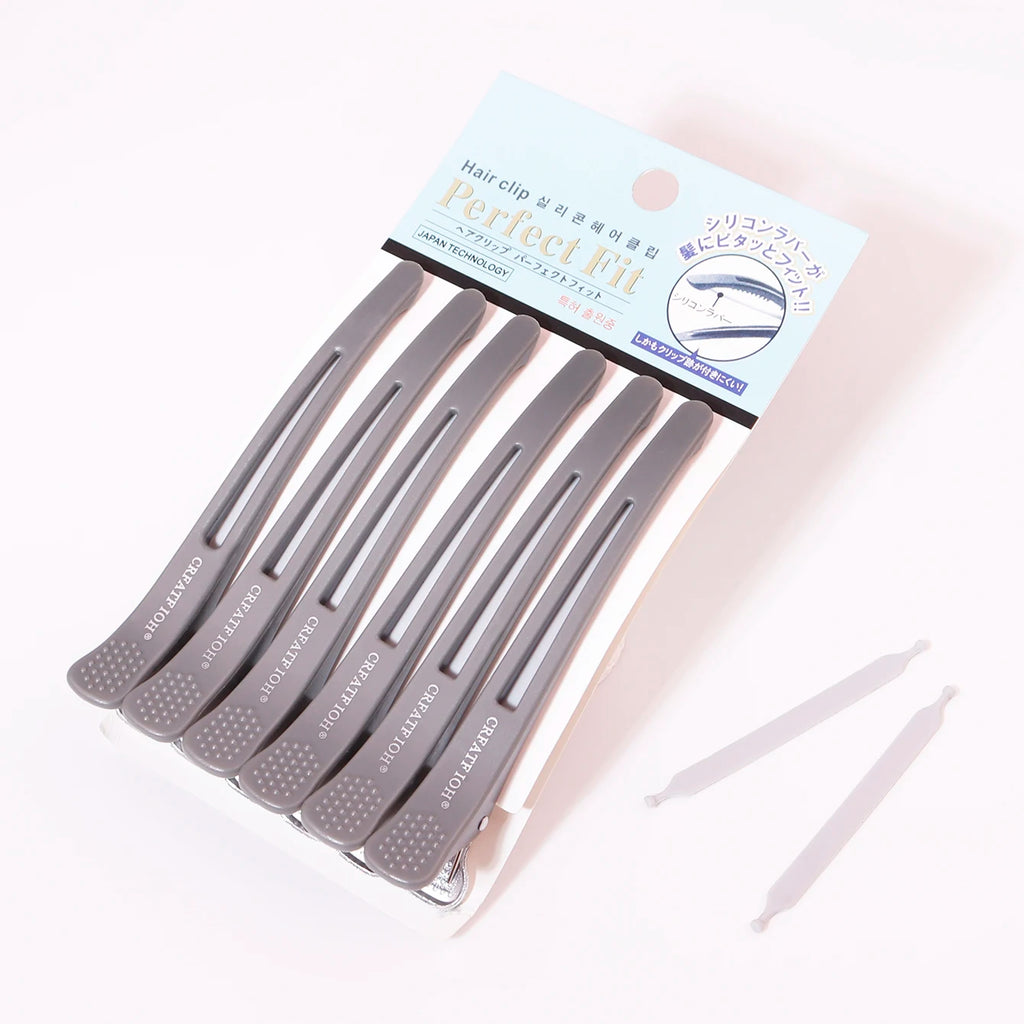 6Pcs Hairdressing Seamless Clip Long Hairpin，No Crease Hairdressing Hairpins，Non-slip Hairpin，Special for real hair wigs