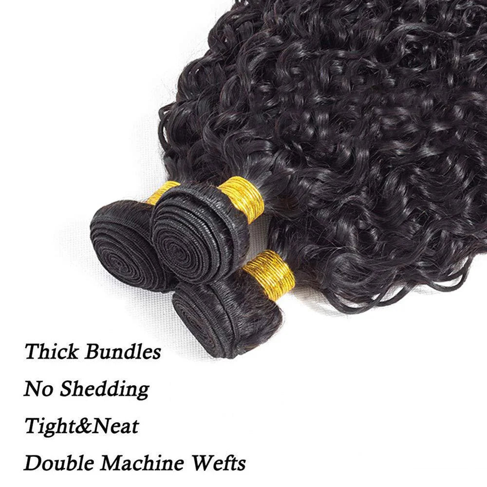 Wholesale 100% Unprocessed Virgin Human Hair Bundles Kinky Curly Brazilian  Natural Black Virgin Hair Extensions 1PC/Lot 50g