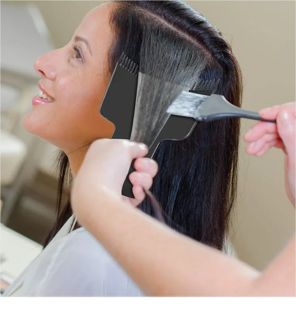 Toothed Hair Dye Plate and Brush Are Suitable for DIY Hair Salons Using Hair Dye Tools,Special for Real Hair Wigs